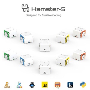 (햄스터S로봇 10대세트+미로판2세트) 색상랜덤 교육용코딩로봇
